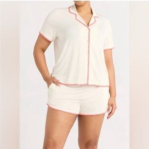 Joyspun cream pajama Set size L